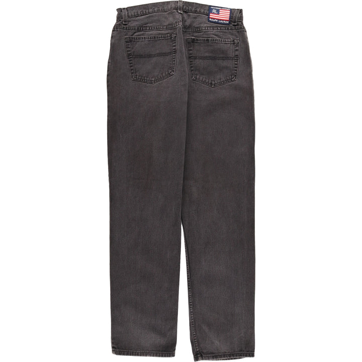 Ralph Lauren POLO JEANS COMPANY Black denim straight denim pants for men, W34 equivalent / eaa473338