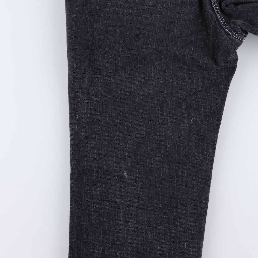 80s-90'S Wrangler Black Denim Straight Denim Pants Made in USA Men's W33 Vintage /eaa473341