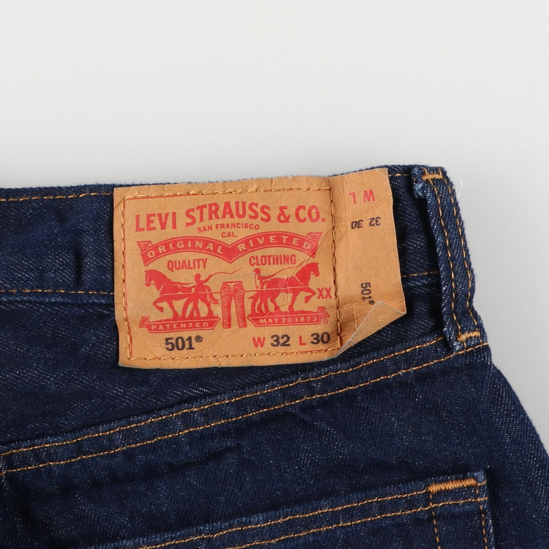 Dark navy Levi's 501 straight denim pants for men, size W32 / eaa473351