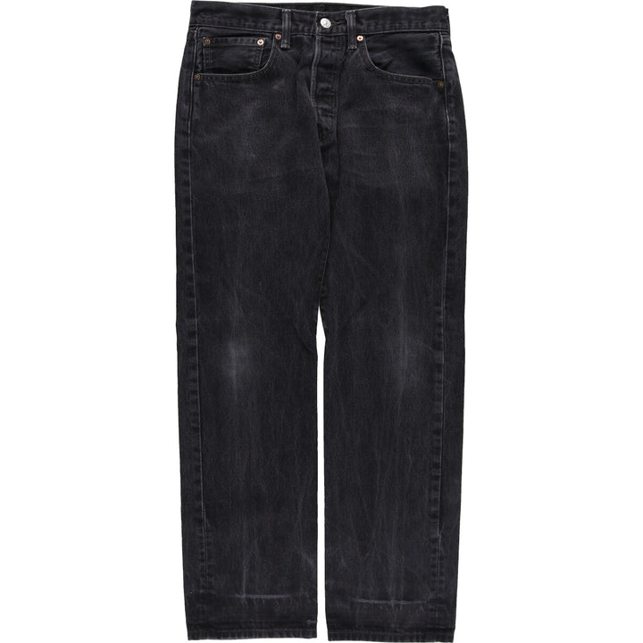 Levi's 501 Black Denim Straight Denim Pants Men's W32 equivalent / eaa473361