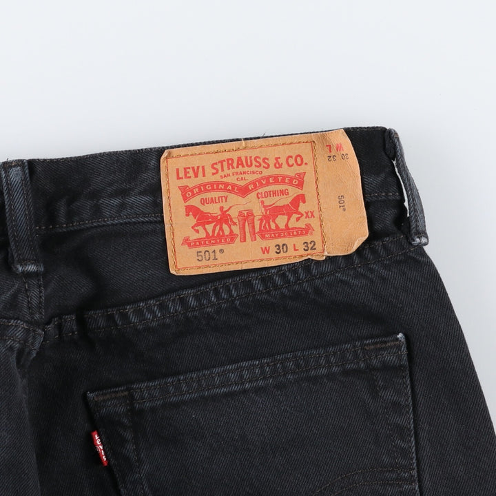 Levi's 501 Black Denim Straight Denim Pants Men's W32 equivalent / eaa473362