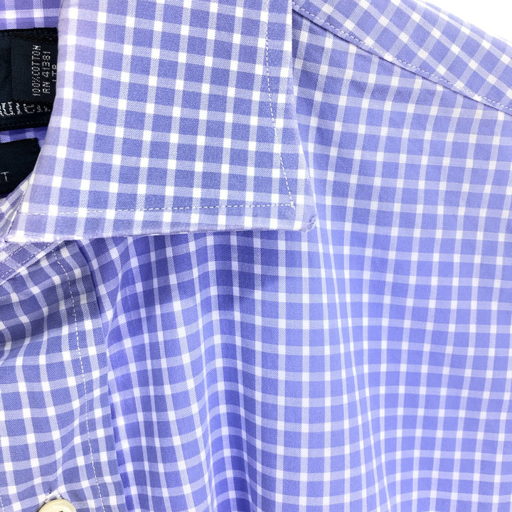 Ralph Lauren POLO by Ralph Lauren REGEND CLASSIC FIT long sleeve cotton check shirt, men's size M / eaa473375