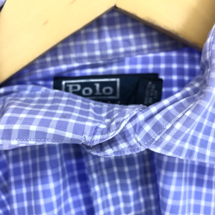 Ralph Lauren POLO by Ralph Lauren REGEND CLASSIC FIT long sleeve cotton check shirt, men's size M / eaa473375