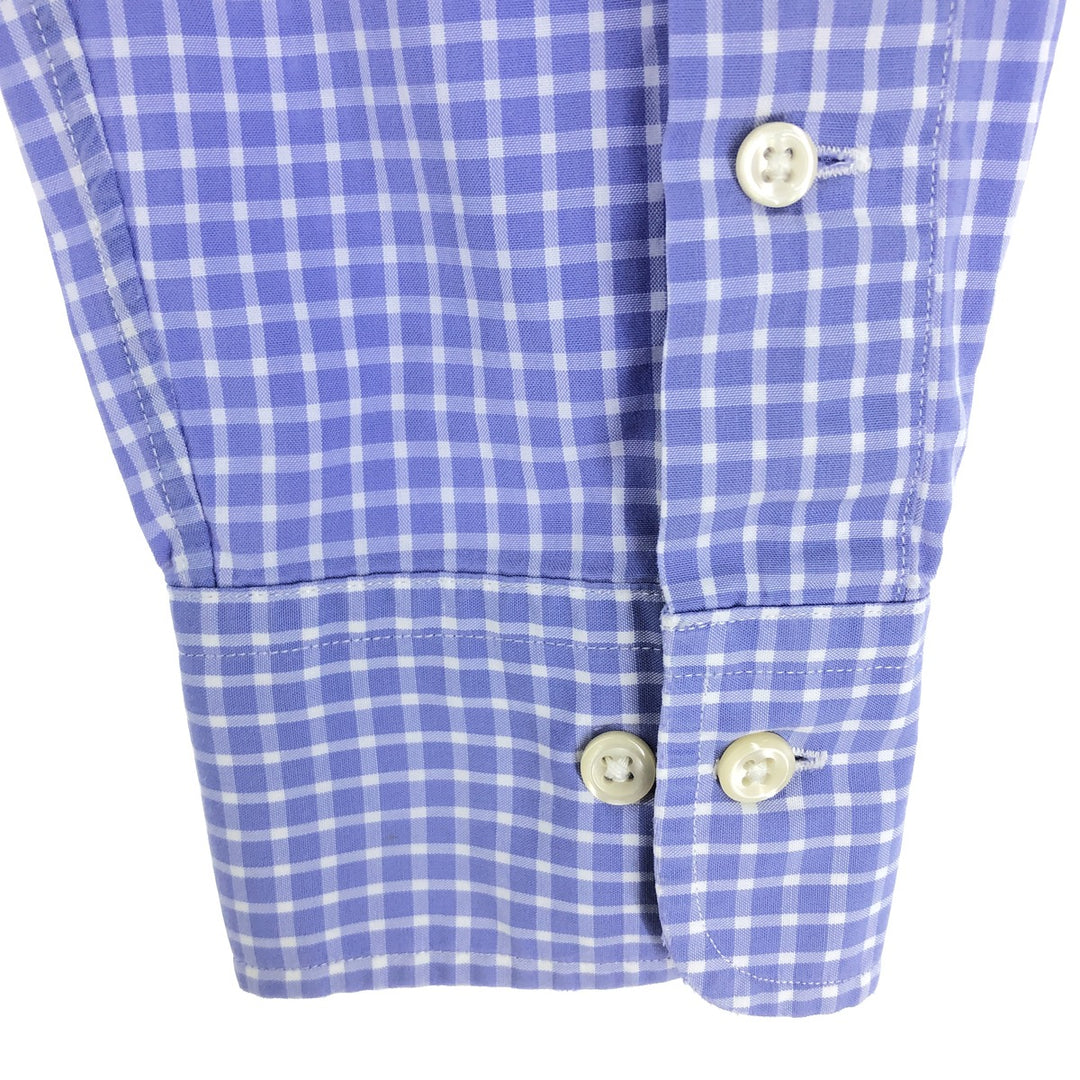 Ralph Lauren POLO by Ralph Lauren REGEND CLASSIC FIT long sleeve cotton check shirt, men's size M / eaa473375