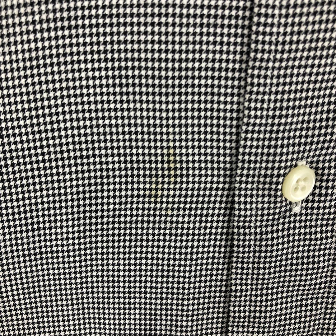 Ralph Lauren YARMOUTH Houndstooth Pattern Long Sleeve Button Down Shirt Men's M Size / eaa473381