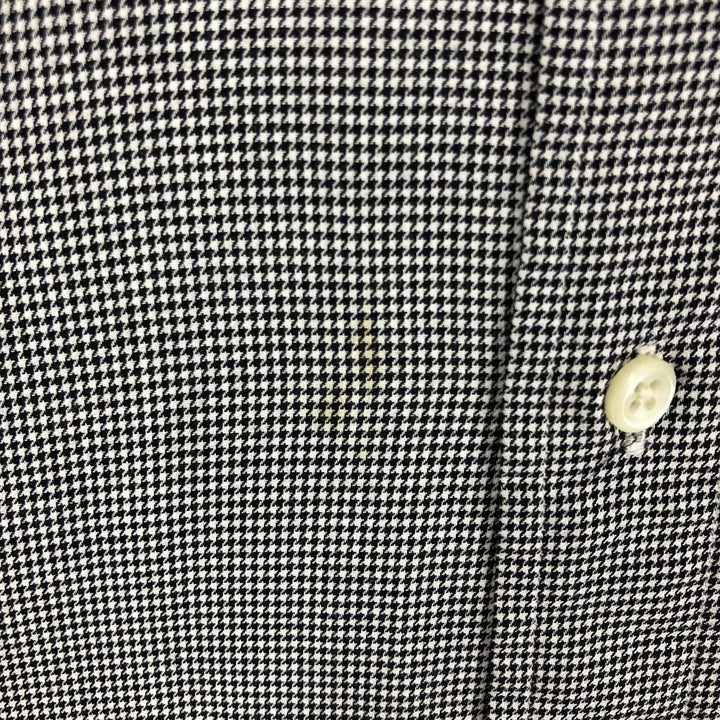 Ralph Lauren YARMOUTH Houndstooth Pattern Long Sleeve Button Down Shirt Men's M Size / eaa473381