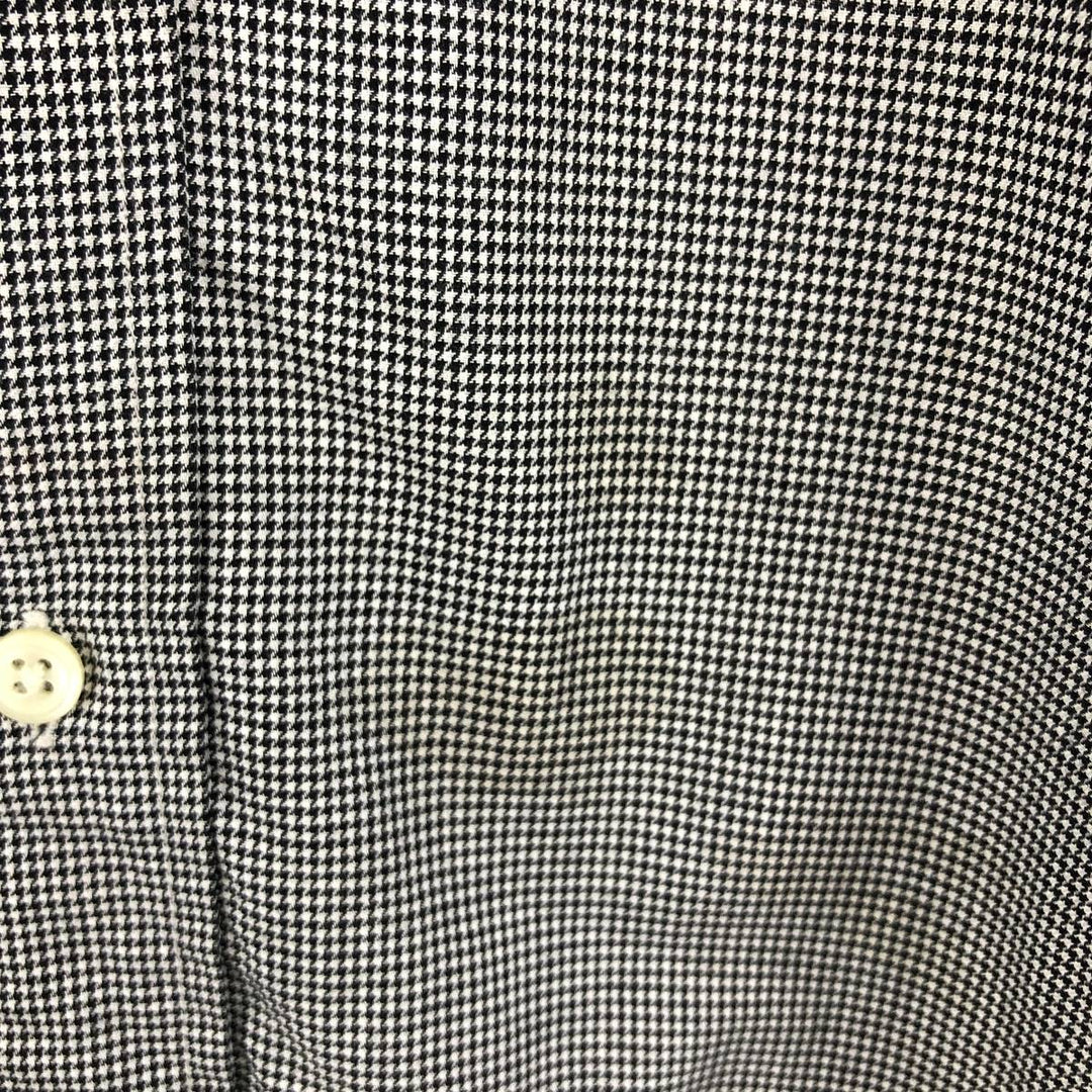 Ralph Lauren YARMOUTH Houndstooth Pattern Long Sleeve Button Down Shirt Men's M Size / eaa473381