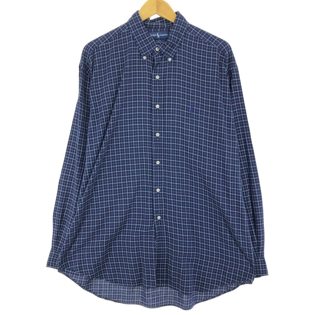 Ralph Lauren BLAKE long sleeve button down check shirt men's XL equivalent /eaa473387