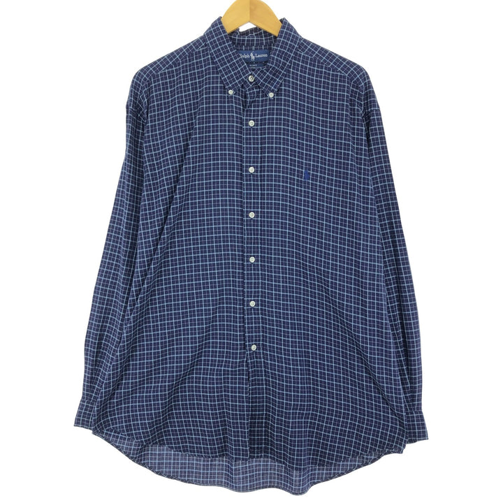 Ralph Lauren BLAKE long sleeve button down check shirt men's XL equivalent /eaa473387