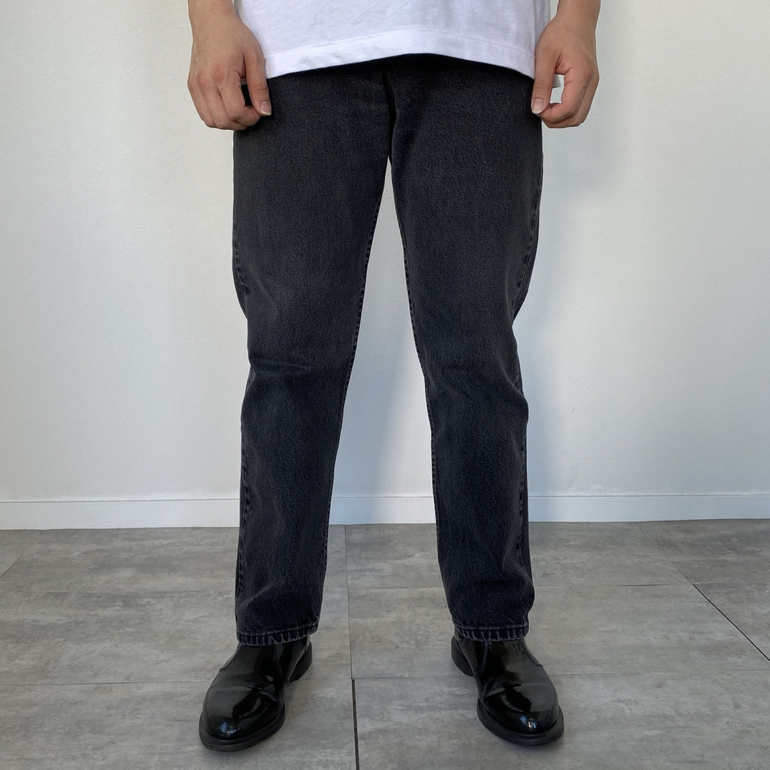 Wrangler Black Denim Straight Denim Pants Men's W31 equivalent / eaa473410