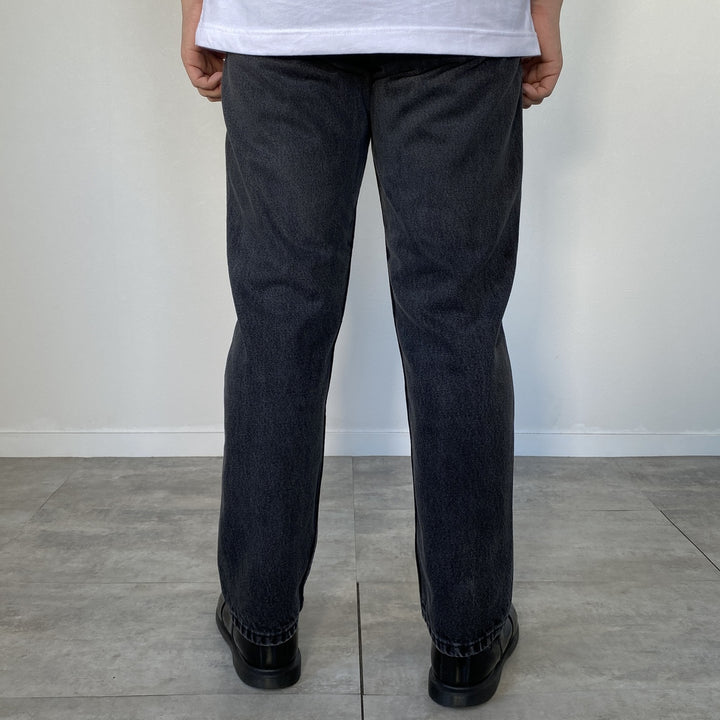 Wrangler Black Denim Straight Denim Pants Men's W31 equivalent / eaa473410