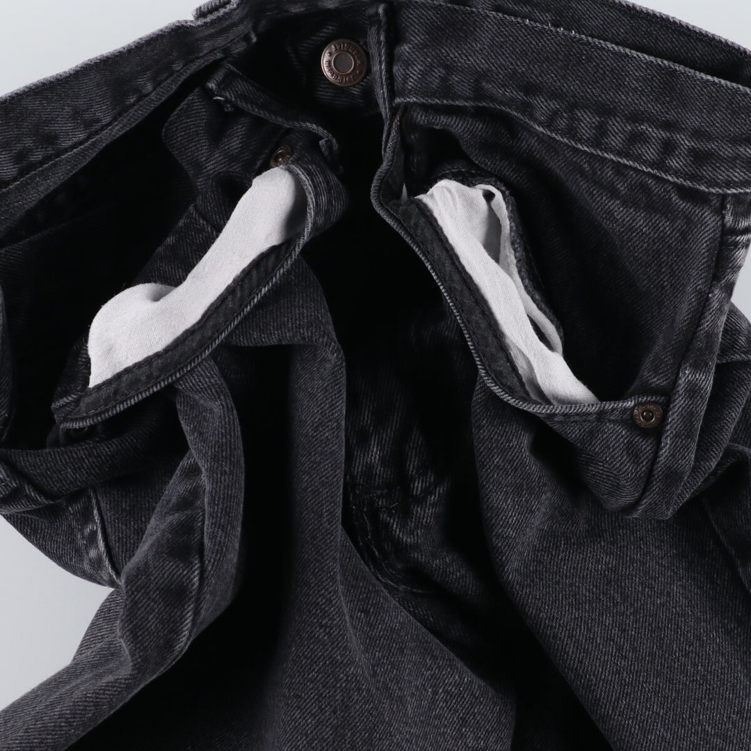 Wrangler Black Denim Straight Denim Pants Men's W31 equivalent / eaa473410