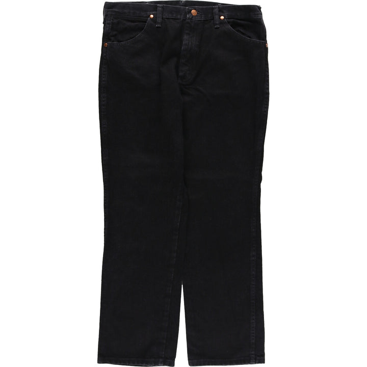 Wrangler Black Denim Straight Denim Pants Men's W36 / eaa473414