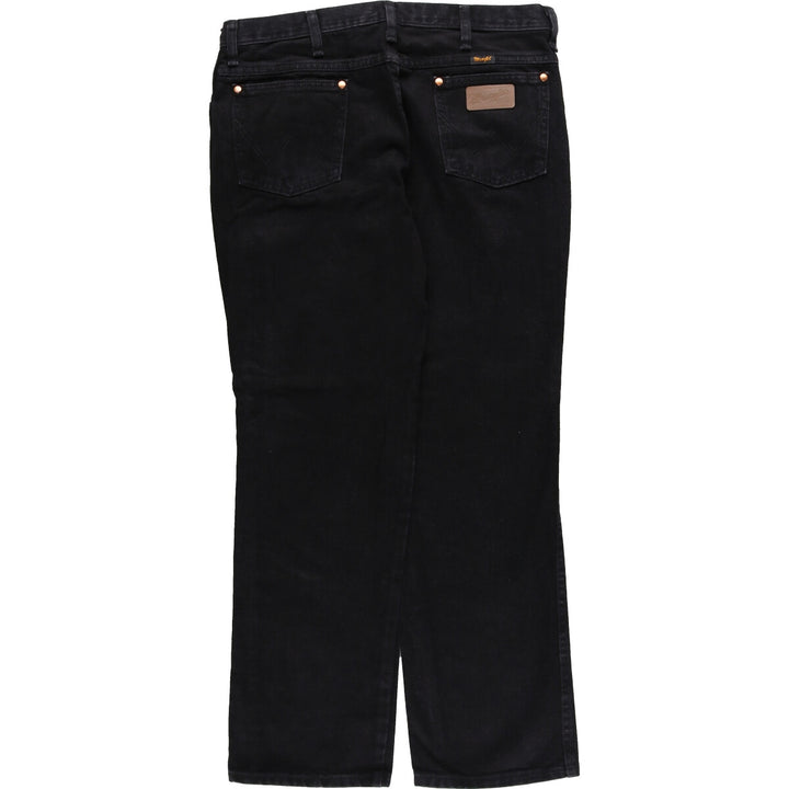 Wrangler Black Denim Straight Denim Pants Men's W36 / eaa473414