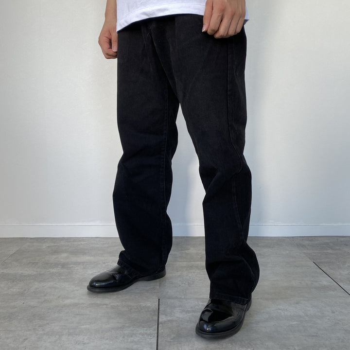 Donna Karan New York DKNY JEANS Black denim straight denim pants for men, W33 equivalent / eaa473420