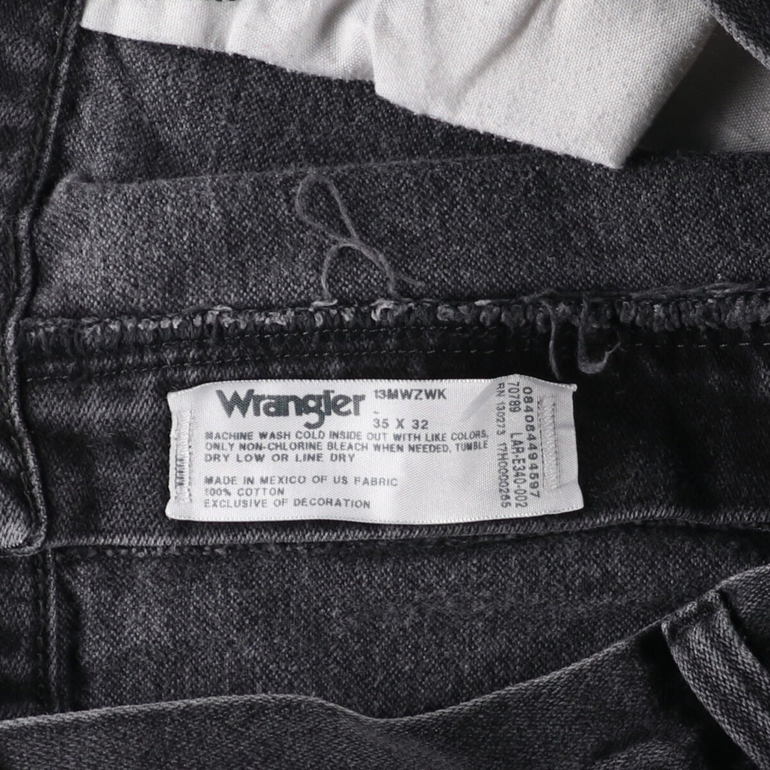 Wrangler Black Denim Straight Denim Pants Men's W36 / eaa473421