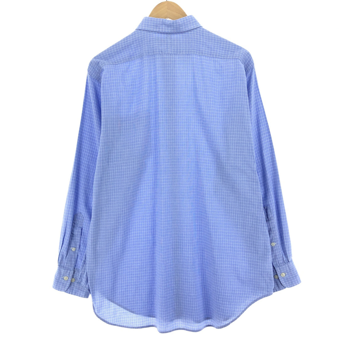 Ralph Lauren ANDREW Long Sleeve Cotton Check Shirt Men's L Size / eaa473526