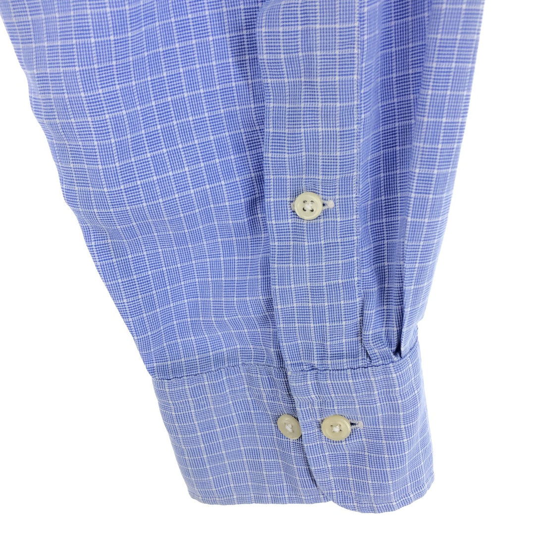 Ralph Lauren ANDREW Long Sleeve Cotton Check Shirt Men's L Size / eaa473526