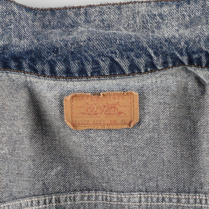 90'S Levi's 70507-0227 denim jacket, denim jacket, made in USA, men's XL equivalent, vintage /eaa473537