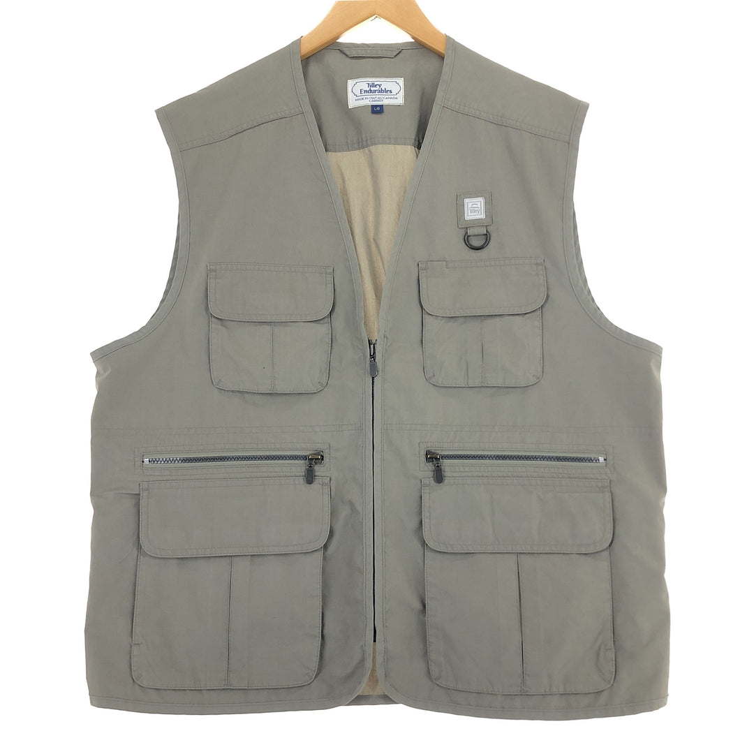 Tilley Endurables Fishing Vest Made in Canada Men's L size /eaa473586