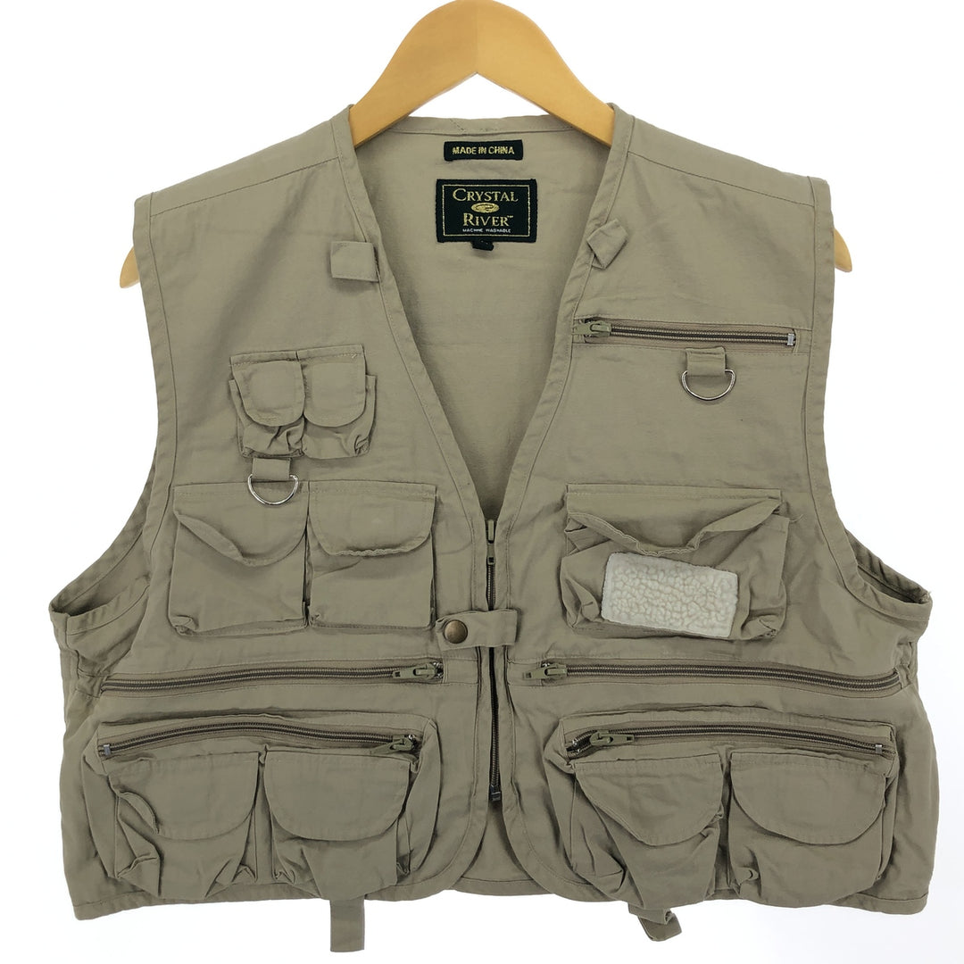 CRYSTAL RIVER Fishing Vest Men's M size /eaa473595