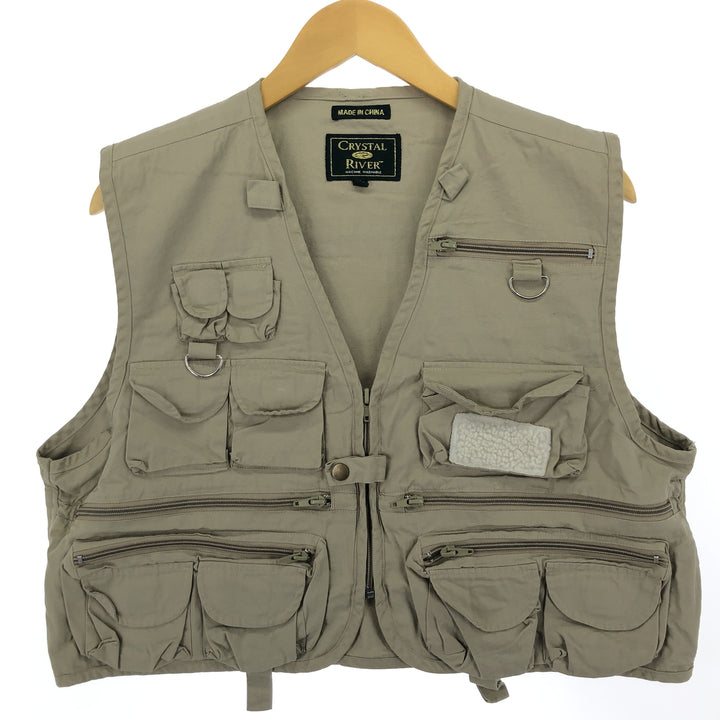 CRYSTAL RIVER Fishing Vest Men's M size /eaa473595