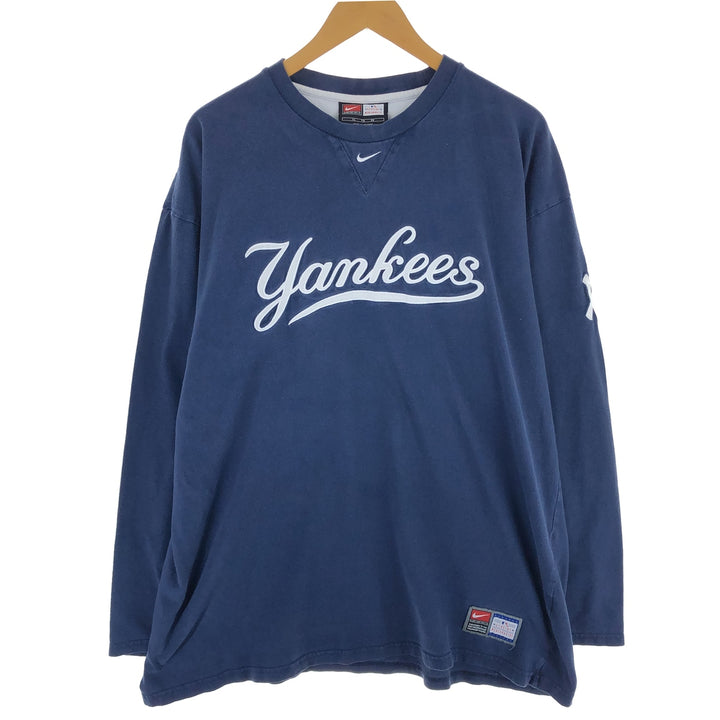 00'S Nike NIKE TEAM MLB NEW YORK YANKEES New York Yankees Long T-shirt Long T Men's XL equivalent /eaa473630