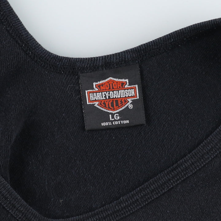 90'S Harley-Davidson V-neck tank top made in the USA, women's size L, vintage / eaa473705