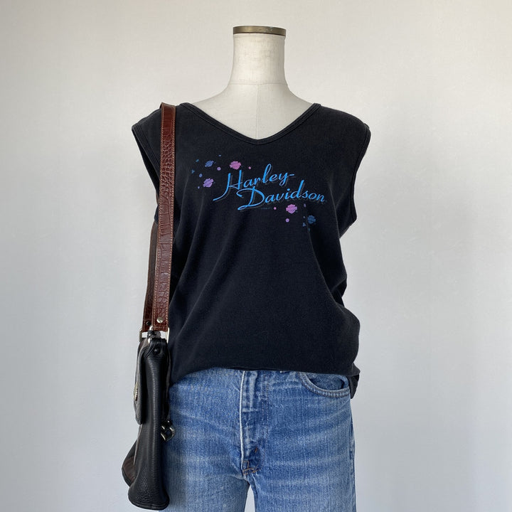 90'S Harley-Davidson V-neck tank top made in the USA, women's size L, vintage / eaa473705