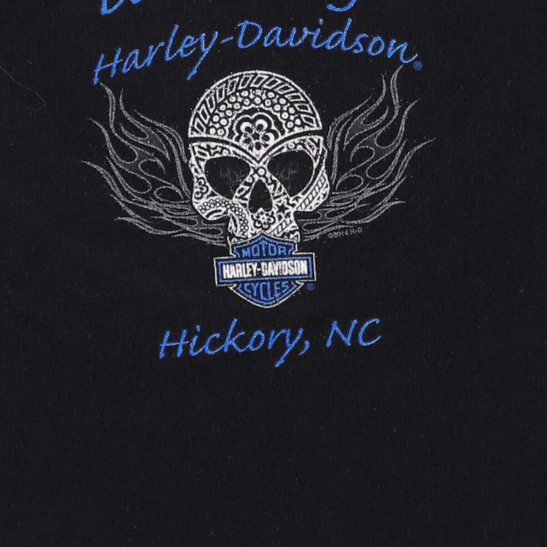 Harley-Davidson U-neck Motorcycle Bike T-shirt Made in USA Women's XL /eaa473714