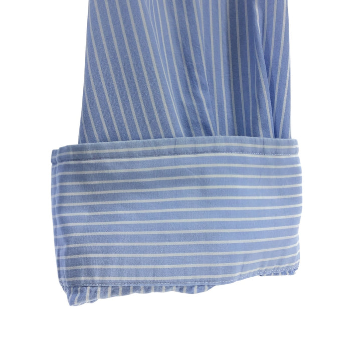 Ralph Lauren YARMOUTH Long Sleeve Button-Down Striped Shirt, Men's XL cotton blue type Vintage Second Hand