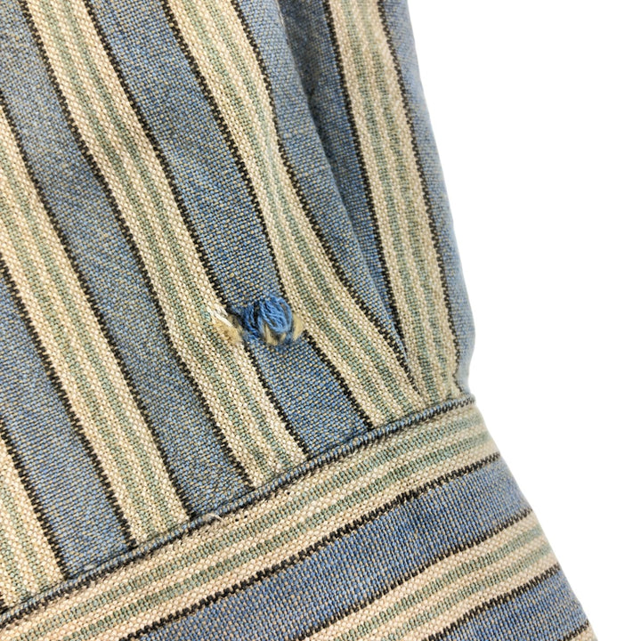 Ralph Lauren POLO by Ralph Lauren long sleeve cotton striped shirt, men's size M cotton yellow type Vintage Second Hand