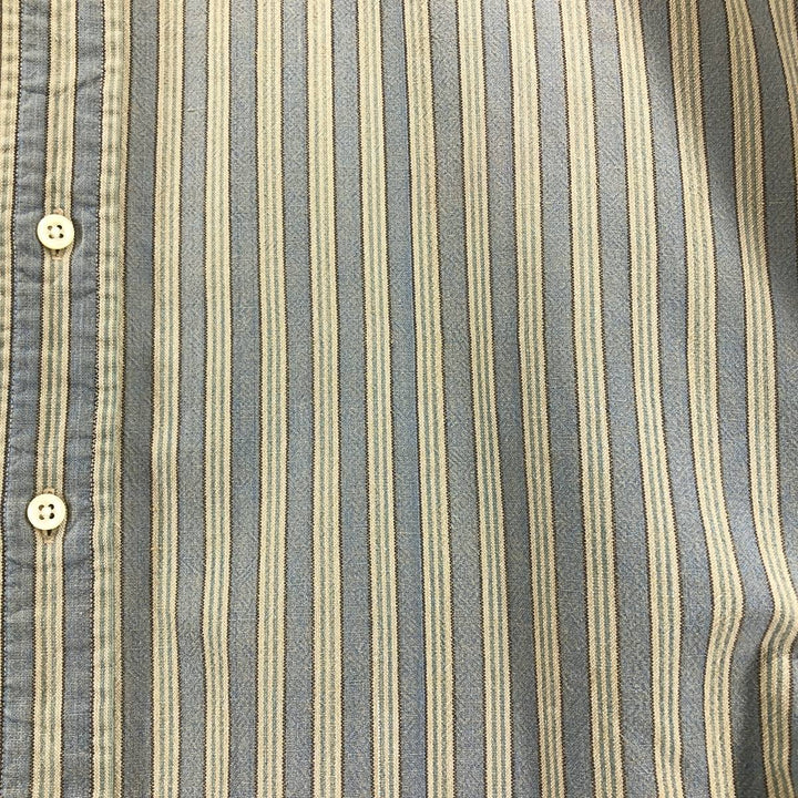Ralph Lauren POLO by Ralph Lauren long sleeve cotton striped shirt, men's size M cotton yellow type Vintage Second Hand
