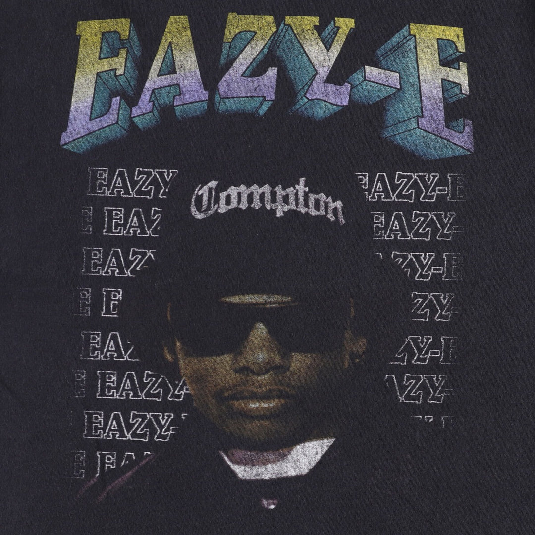EAZY-E Easy E Rap T-shirt Rap T Men's M size cotton black type Vintage Second Hand