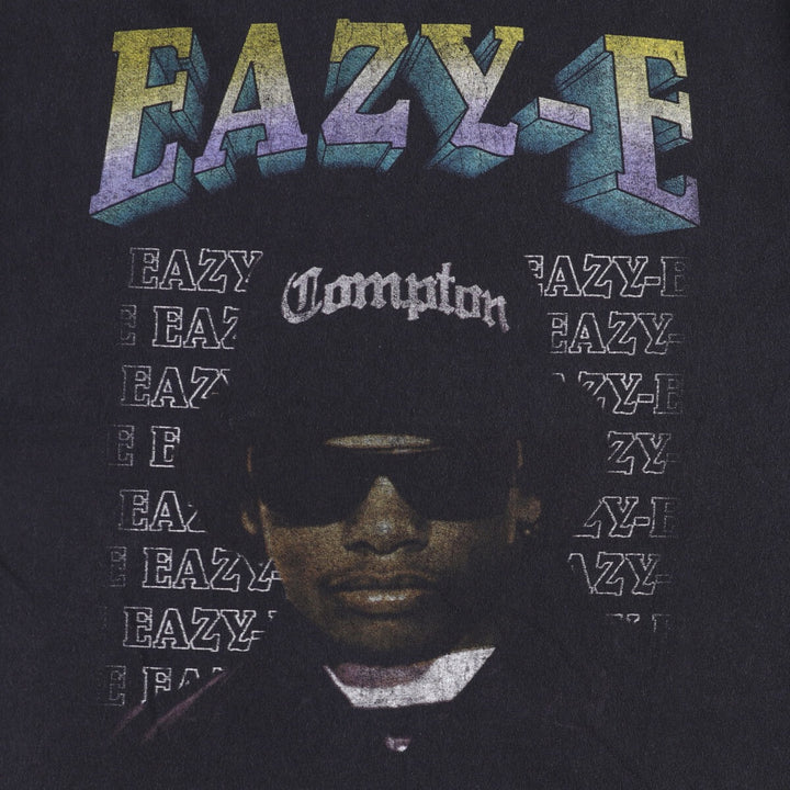 EAZY-E Easy E Rap T-shirt Rap T Men's M size cotton black type Vintage Second Hand