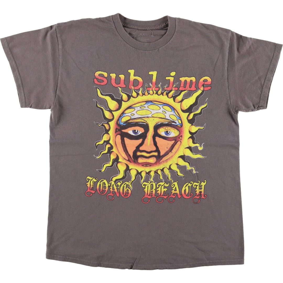 SUBLIME Band T-shirt, Men's M size cotton Khaki type beige Vintage Second Hand