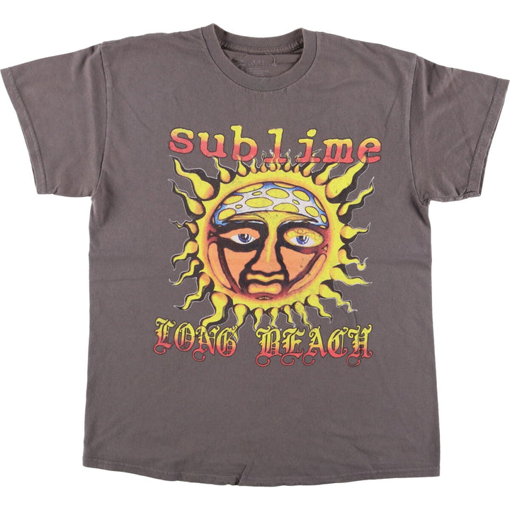 SUBLIME Band T-shirt, Men's M size cotton Khaki type beige Vintage Second Hand