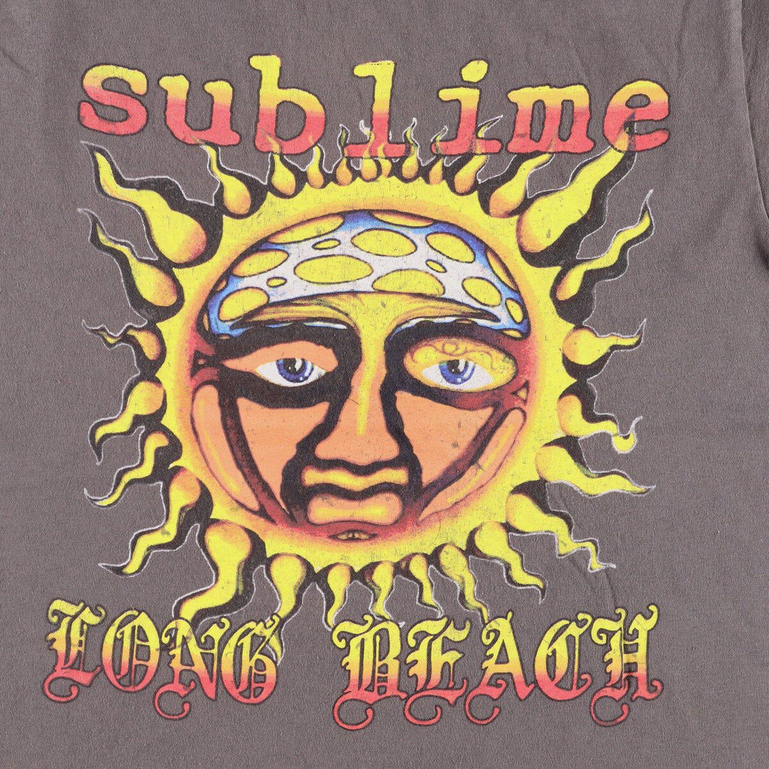 SUBLIME Band T-shirt, Men's M size cotton Khaki type beige Vintage Second Hand
