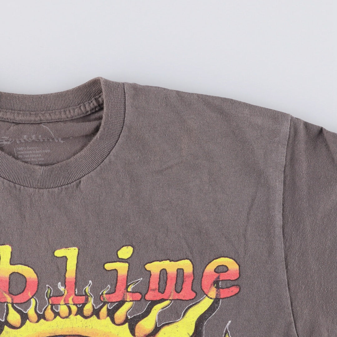 SUBLIME Band T-shirt, Men's M size cotton Khaki type beige Vintage Second Hand