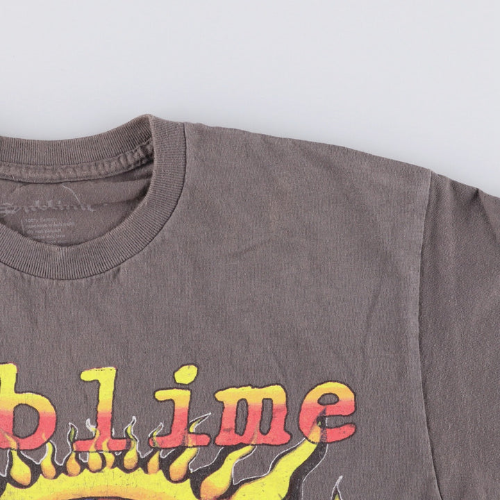 SUBLIME Band T-shirt, Men's M size cotton Khaki type beige Vintage Second Hand
