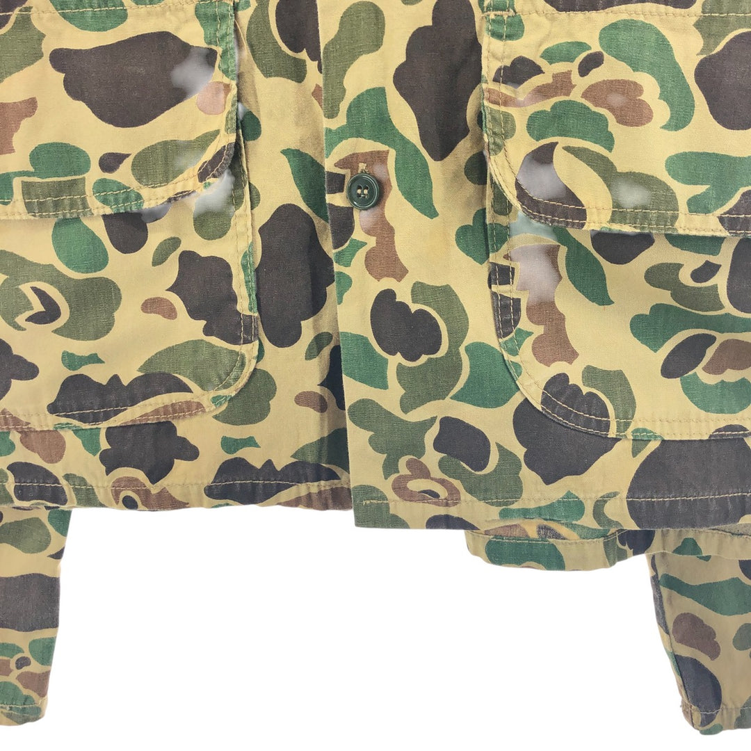 Vintage 70'S BLACK SHEEP Camouflage Pattern Duck Hunter Camo Hunting Shirt Jacket Men's XL unknown Khaki type Vintage Second Hand