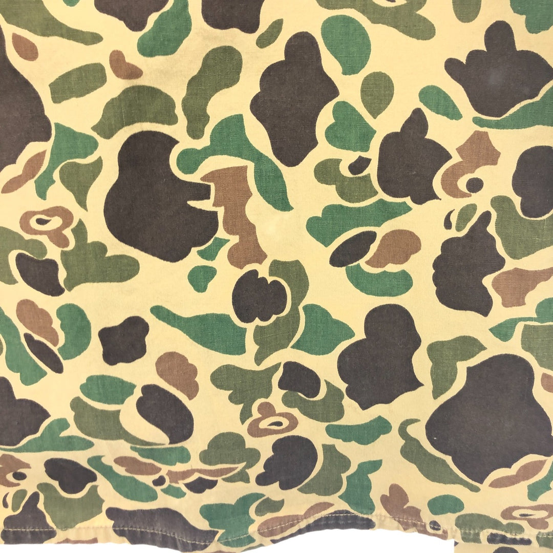 Vintage 70'S BLACK SHEEP Camouflage Pattern Duck Hunter Camo Hunting Shirt Jacket Men's XL unknown Khaki type Vintage Second Hand