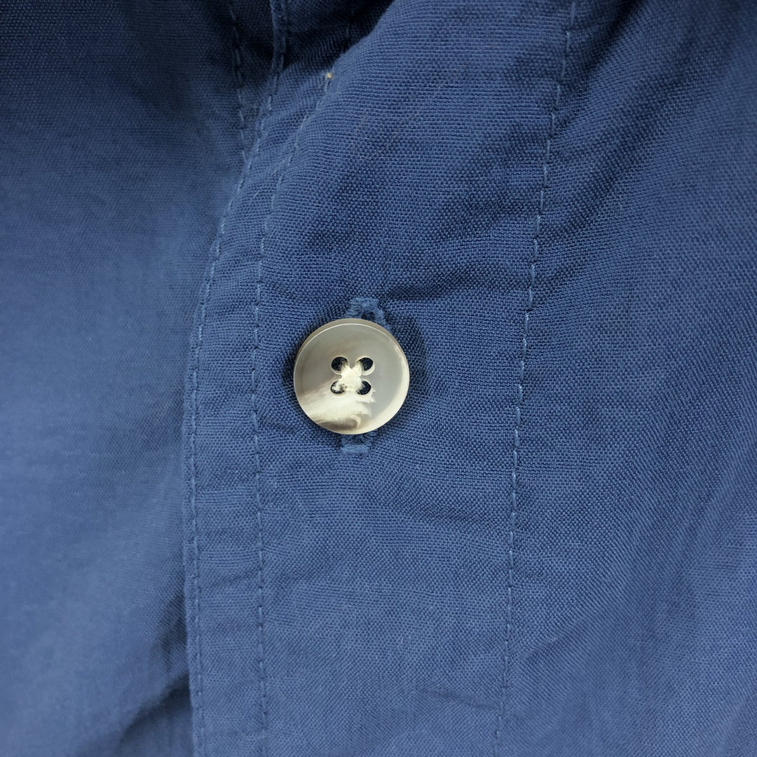 90s-00'S Columbia Long Sleeve Fishing Shirt Roll-Up Shirt Men's L Size Vintage Nylon navy blue type Vintage Second Hand