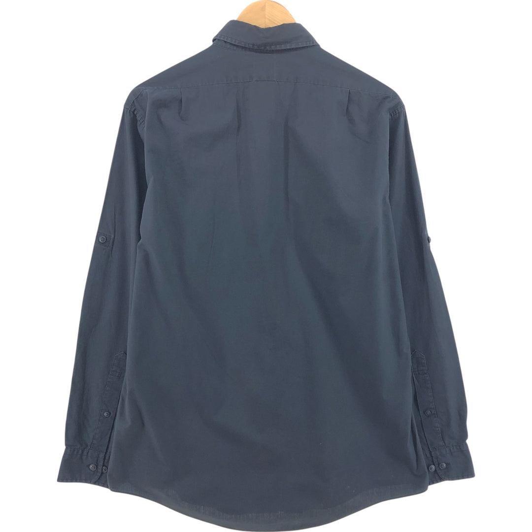 Brooks Brothers 346 SLIM FIT long sleeve cotton shirt, men's size M cotton black type Vintage Second Hand