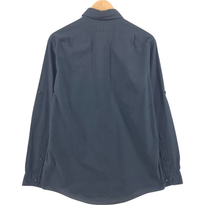 Brooks Brothers 346 SLIM FIT long sleeve cotton shirt, men's size M cotton black type Vintage Second Hand