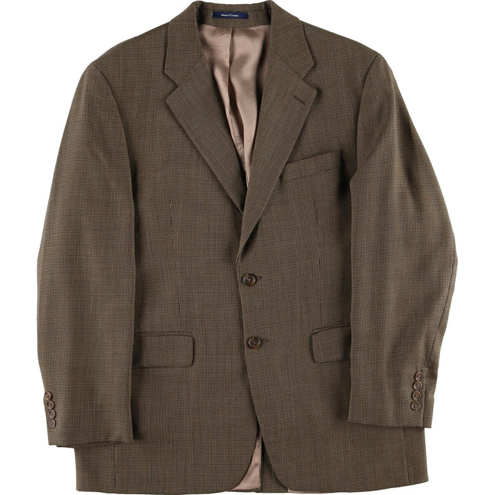 Ralph Lauren LAUREN Check Pattern Wool Tailored Jacket Made in Canada Men's L size / eaa473851