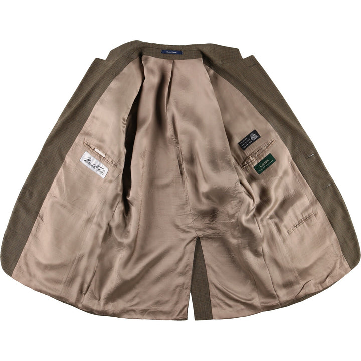 Ralph Lauren LAUREN Check Pattern Wool Tailored Jacket Made in Canada Men's L size / eaa473851