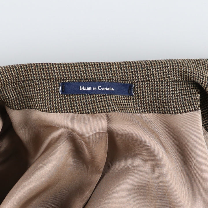 Ralph Lauren LAUREN Check Pattern Wool Tailored Jacket Made in Canada Men's L size / eaa473851