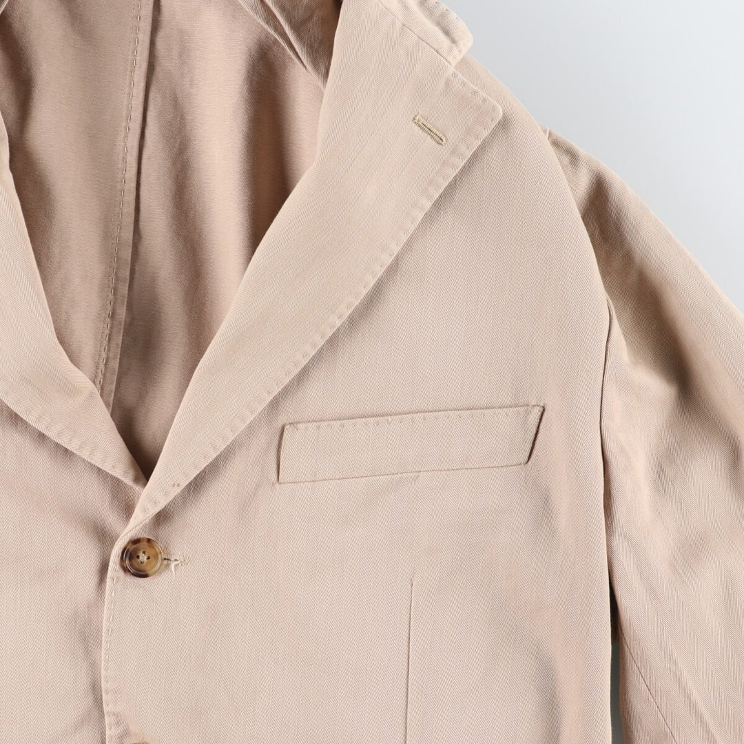 Burberry's LONDON Herringbone Cotton Tailored Jacket Made in Italy Men's L size / eaa473853