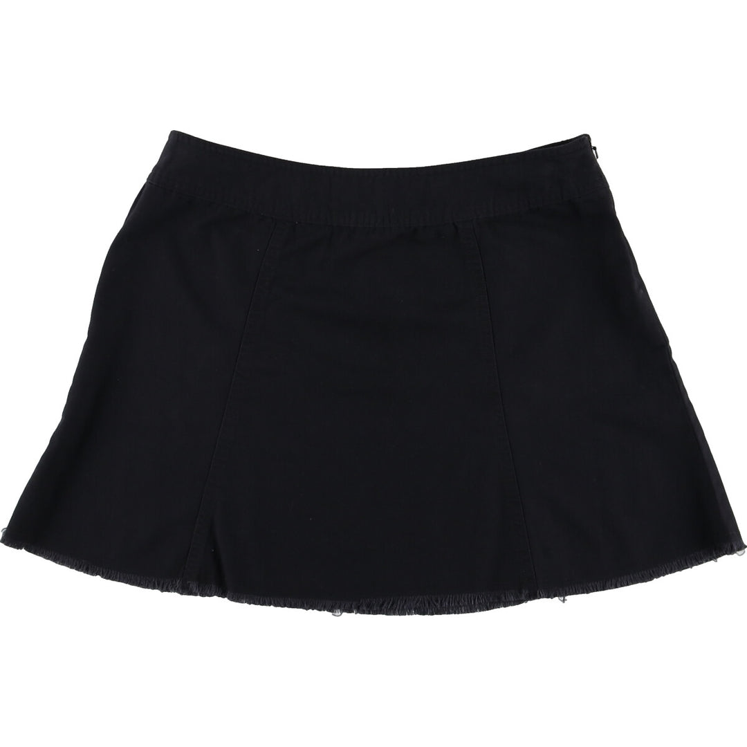 Vintage 90'S Tommy Hilfiger cotton flared mini skirt, size L, women's size L cotton black type Vintage Second Hand
